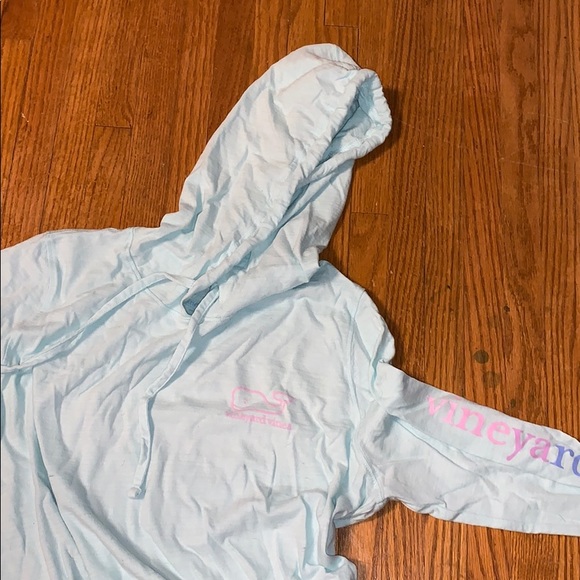 Vineyard Vines Hoodie-Tee w/ Ombré Sleeve - Picture 4 of 4